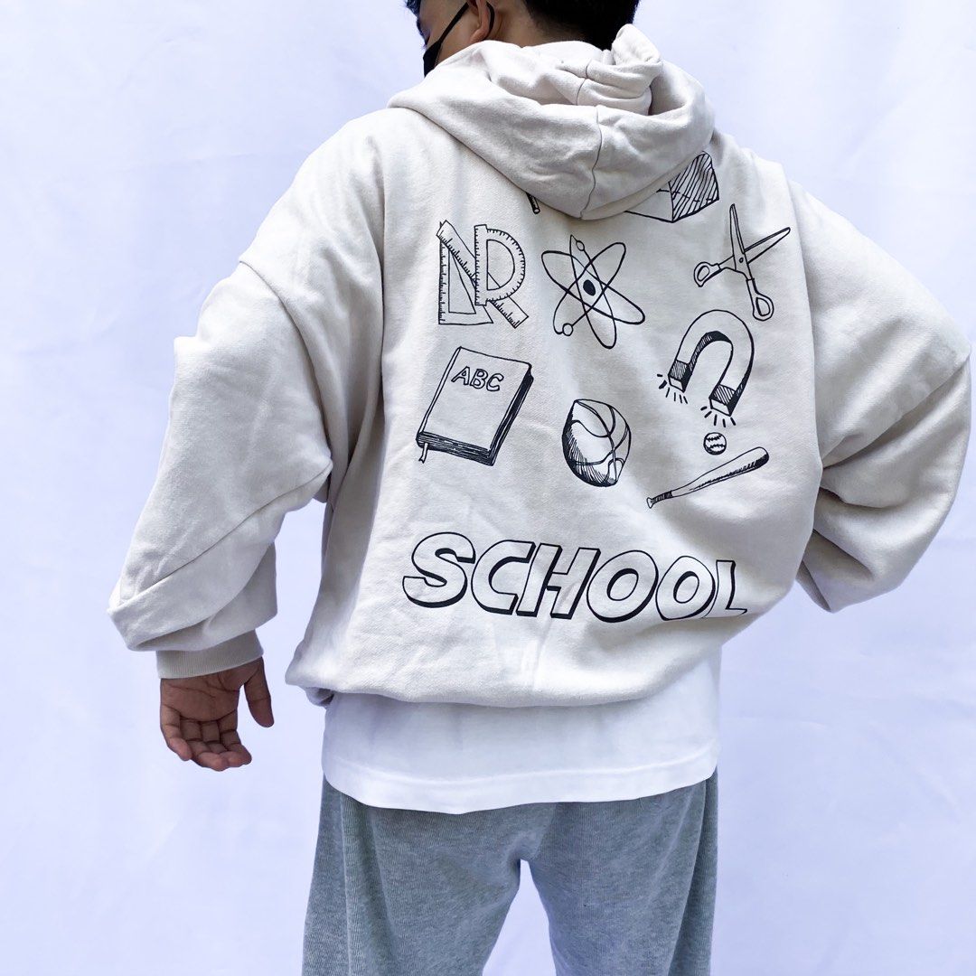 Authentic Authentic XTONZ School Supplies Cream Hoodie (Category: Hoodies) located in Iloilo. Submitted by sasukejd (Listing ID 1250728286, Image 1). Description: X-Large for men, XXL for women Dimensions: 29x28 (Boxy) Can add up to your streetwear! High quality prints, no crackprints! (swipe left for more details) Washable stain (see photos).
