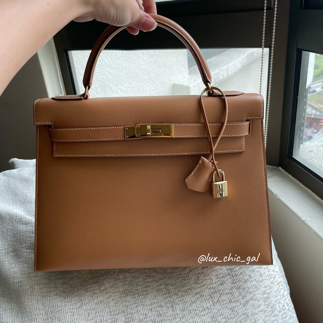 Hermes Vintage Kelly 32, Luxury, Bags & Wallets on Carousell