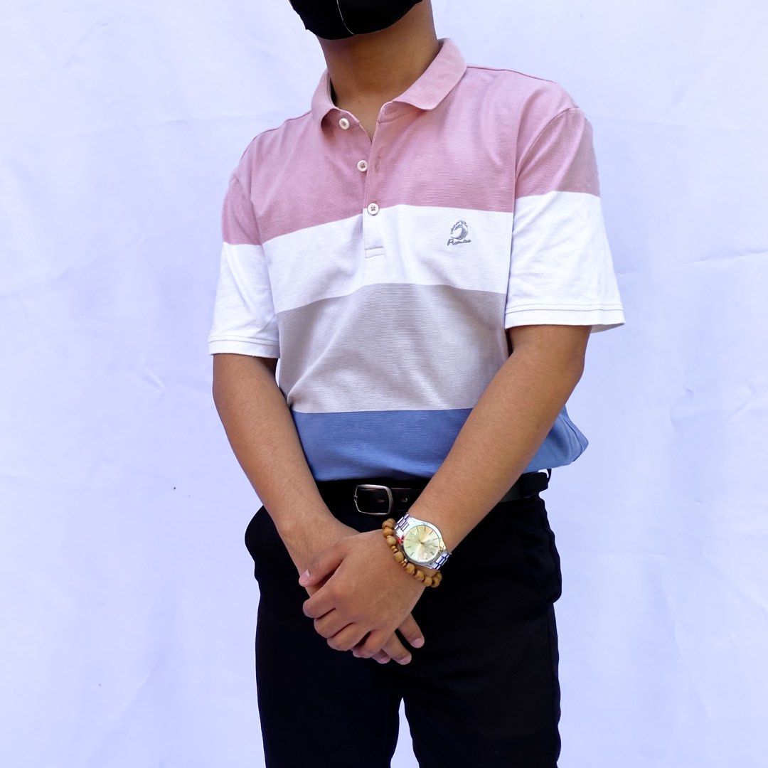 Authentic HLA Tri-toned Polo Shirt (Category: Tshirts & Polo Shirts ) located in Iloilo. Submitted by sasukejd (Listing ID 1250723714, Image 2). Description: Large for men, Semi-XL for women Dimensions: 29x22 Classic styles! Excellent Condition! .