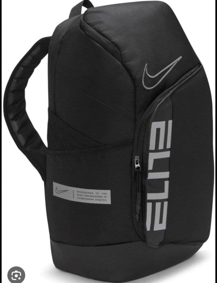 Black and white nike elite backpack sale