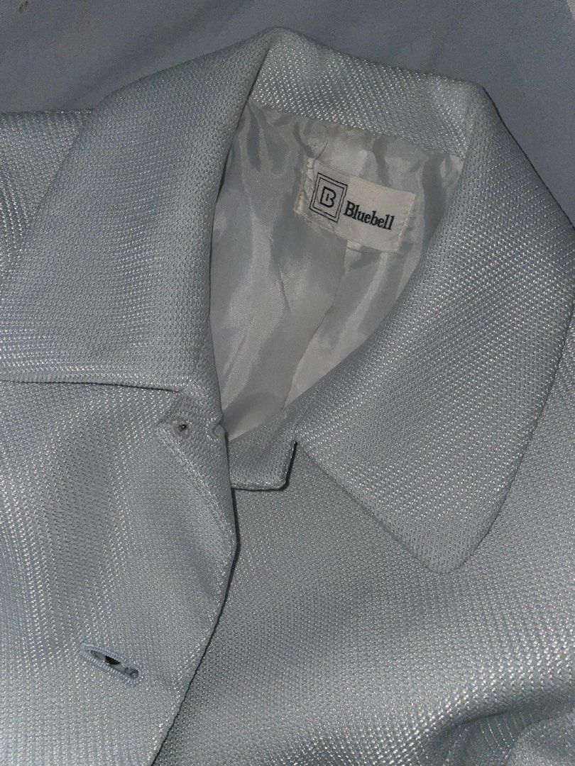 Baby Blue Vintage Blazer (Category: Coats, Jackets and Outerwear) located in Quezon City. Submitted by fromthearchive (Listing ID 1250701272, Image 2). Description: Super high quality blazer!! Fits S-M Negotiable Dm for more pics.