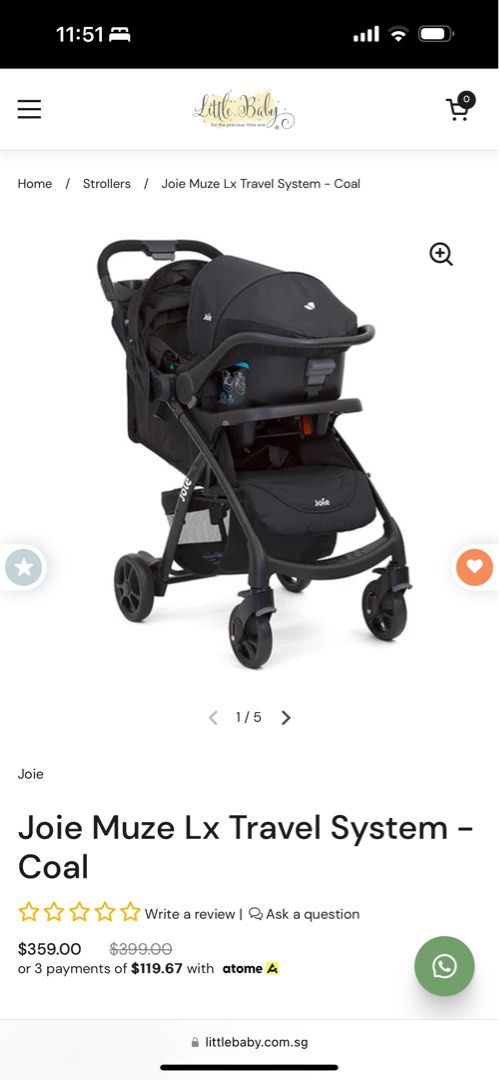 Stroller joie juva travel system online review