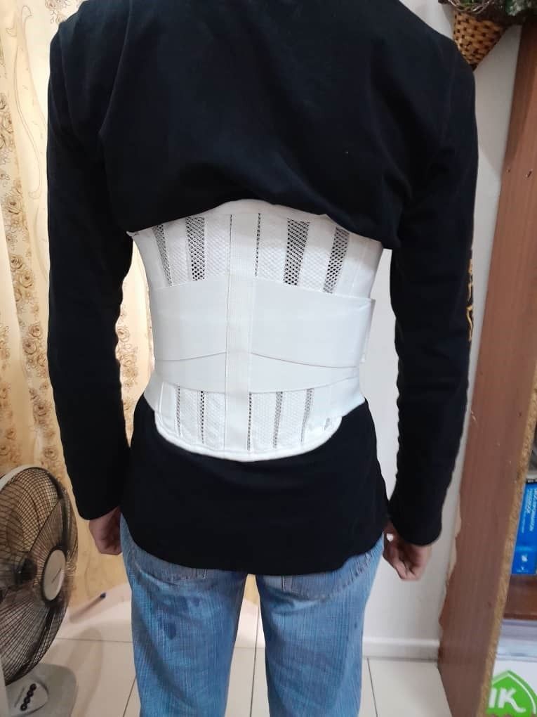 BACKBONE SUPPORT/GIRDLE TULANG BELAKANG, Health & Nutrition, Braces, Support  & Protection on Carousell