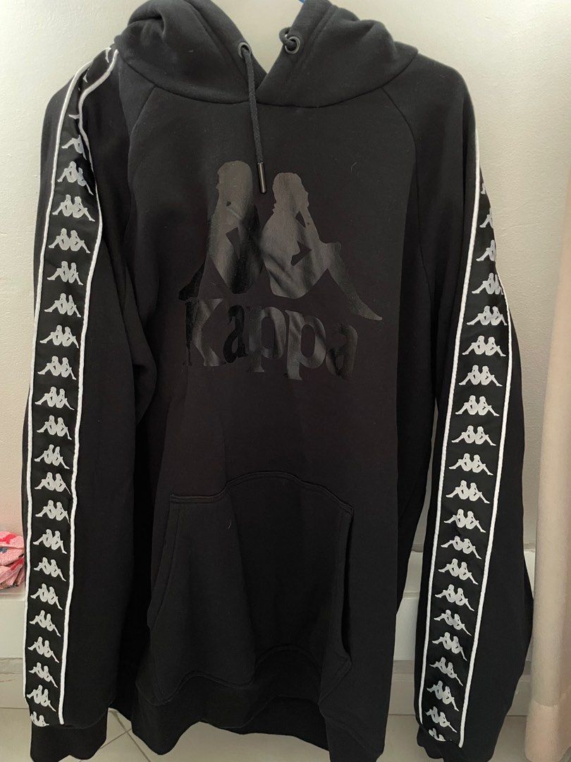 All black clearance kappa hoodie
