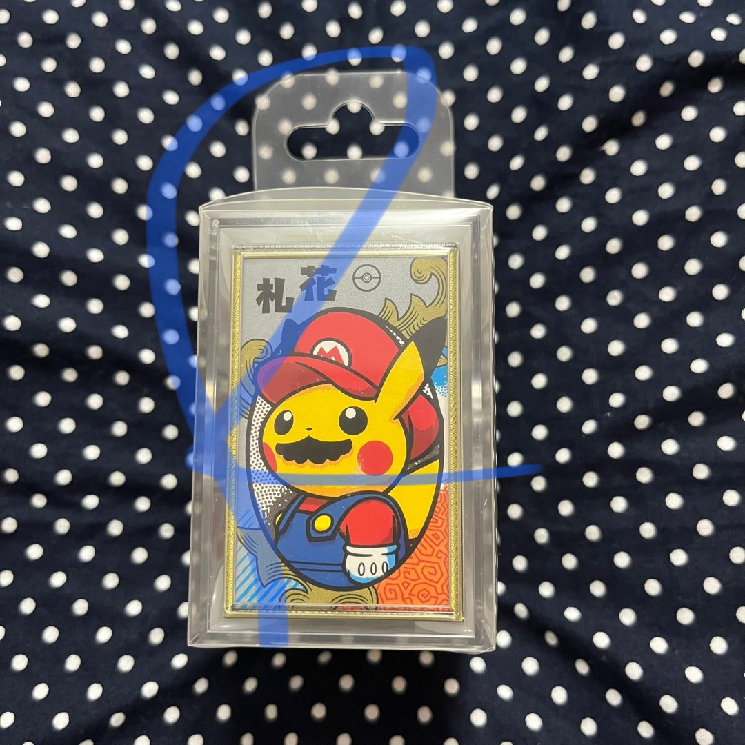Pokemon Luigi Pikachu December Mario Pikachu Hanafuda 2016