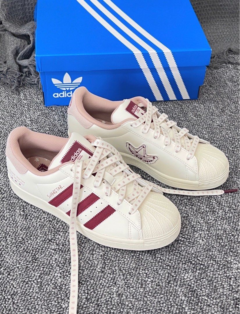 Originals superstar pink and white top