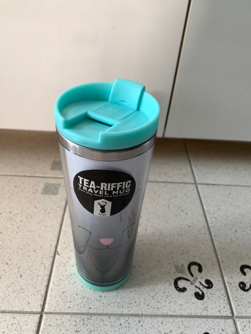 Brand new Thermos Typo Tumbler Vacuum Travel Coffee Mug with tea strainer