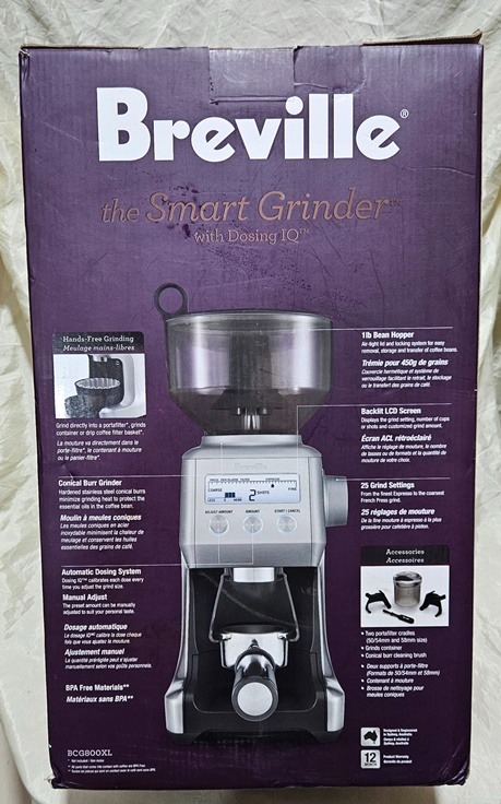 BREVILLE COFFEE GRINDER BCG800XL 120V