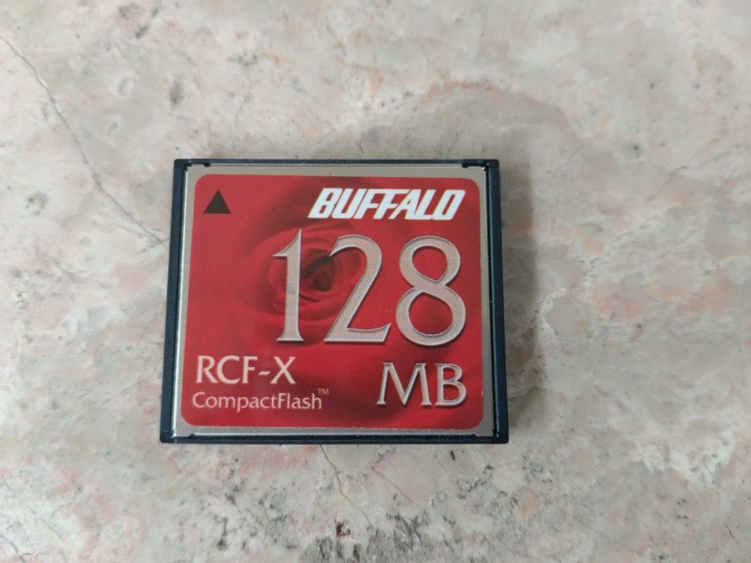 Buffalo RCF-X Compact flash Card 128 MB ( Tested Before Ship Out ) (Category: Other Photography Accessories) located in San Rafael. Submitted by edgardomabalot53 (Listing ID 1250659546, Image 1). Description: In good condition, No issue Japan made Original Compactflash Card 128 MB MOP: Gcash or BPI.
