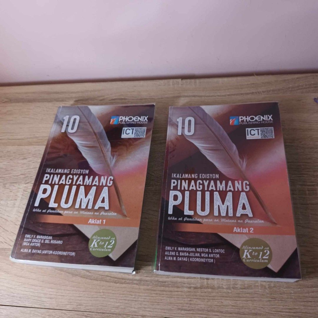 Bundle- Pinagyamang Pluma 10 ( Aklat 1 & 2) (Category: Textbooks) located in Taguig. Submitted by anjm2017 (Listing ID 1250729826, Image 1). Description: Has minimal writing Minor folds and creases Good condition.