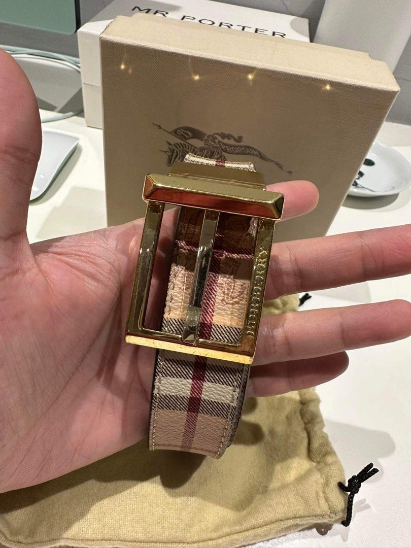 BURBERRY - Reversible Belt, Luxury, Accessories on Carousell