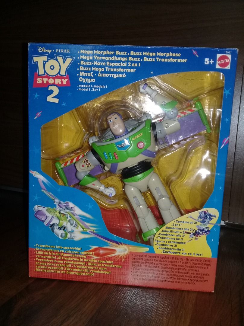 Buzz Lightyear Toy Story 2 Mega Morpher Action Figure Disney Pixar