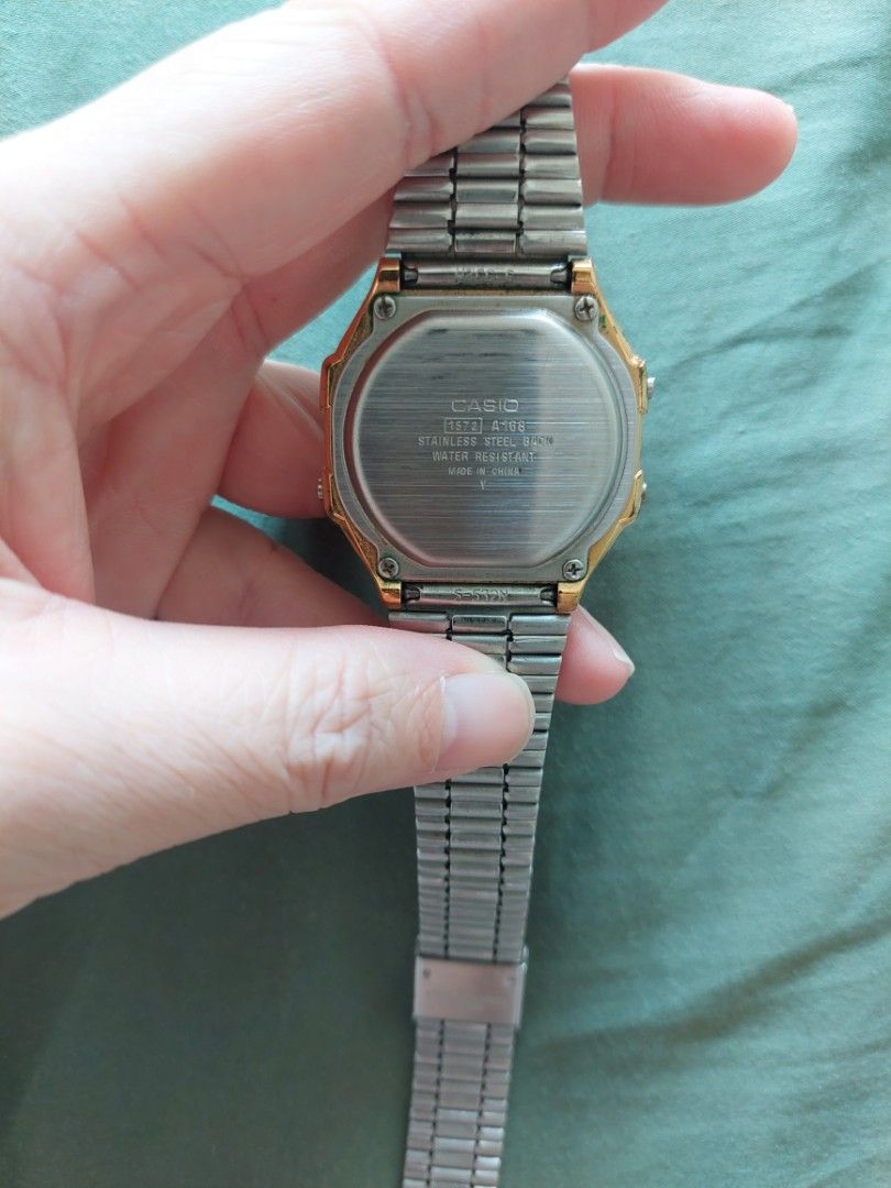 Casio stainless top steel water resistant