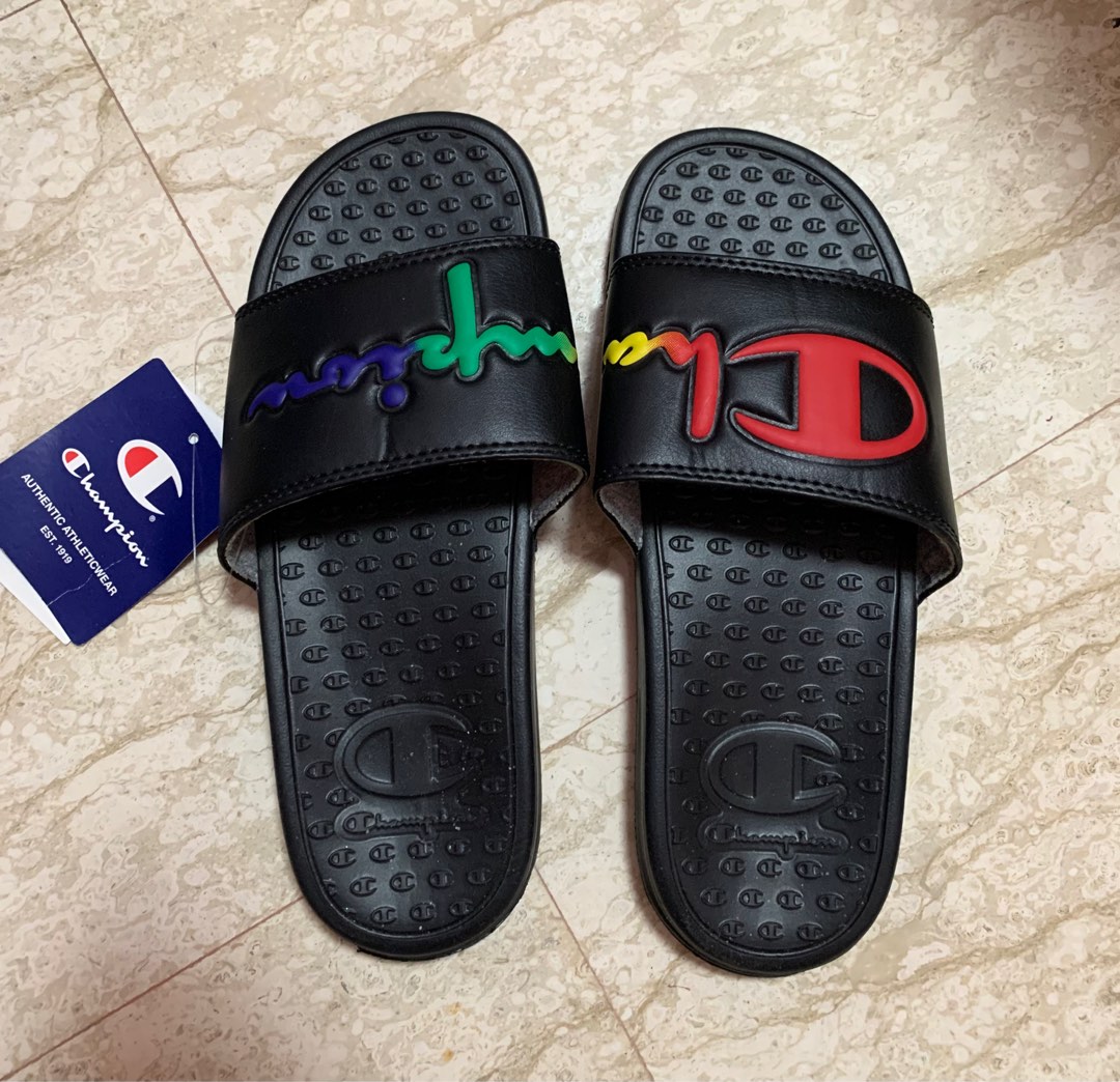 Champion hotsell slides grey