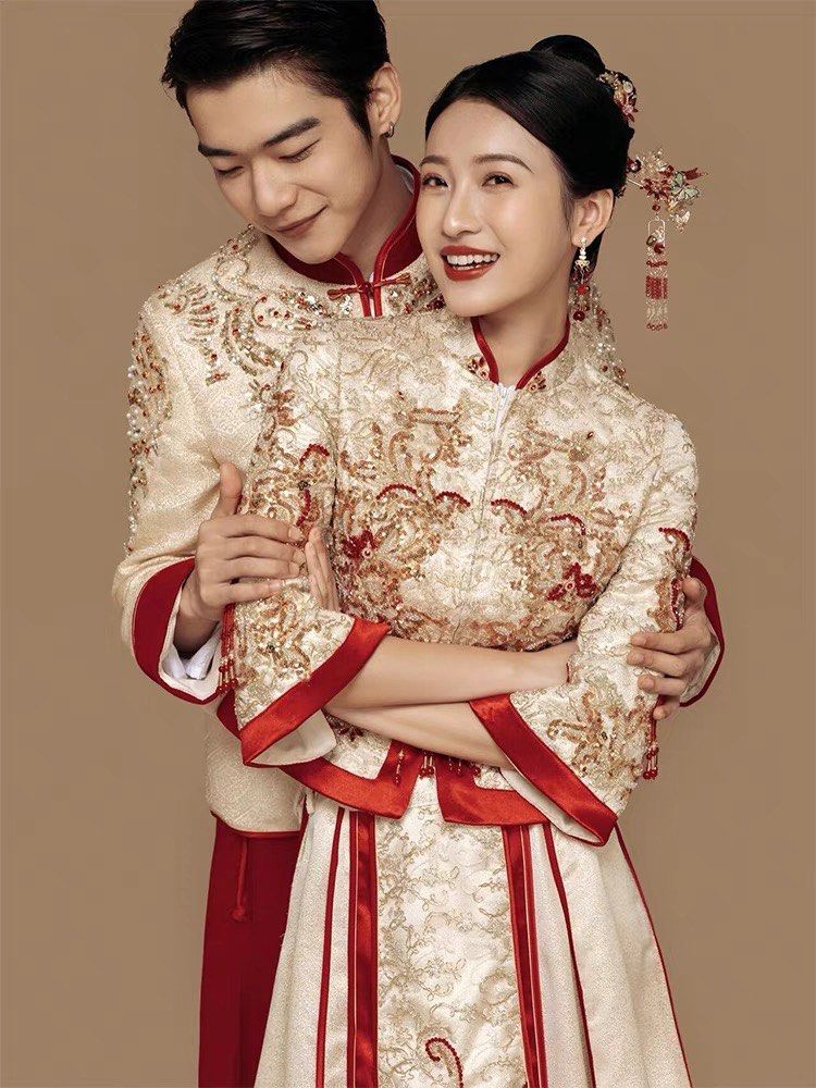 chinese traditional wedding dress for girl Women s Fashion