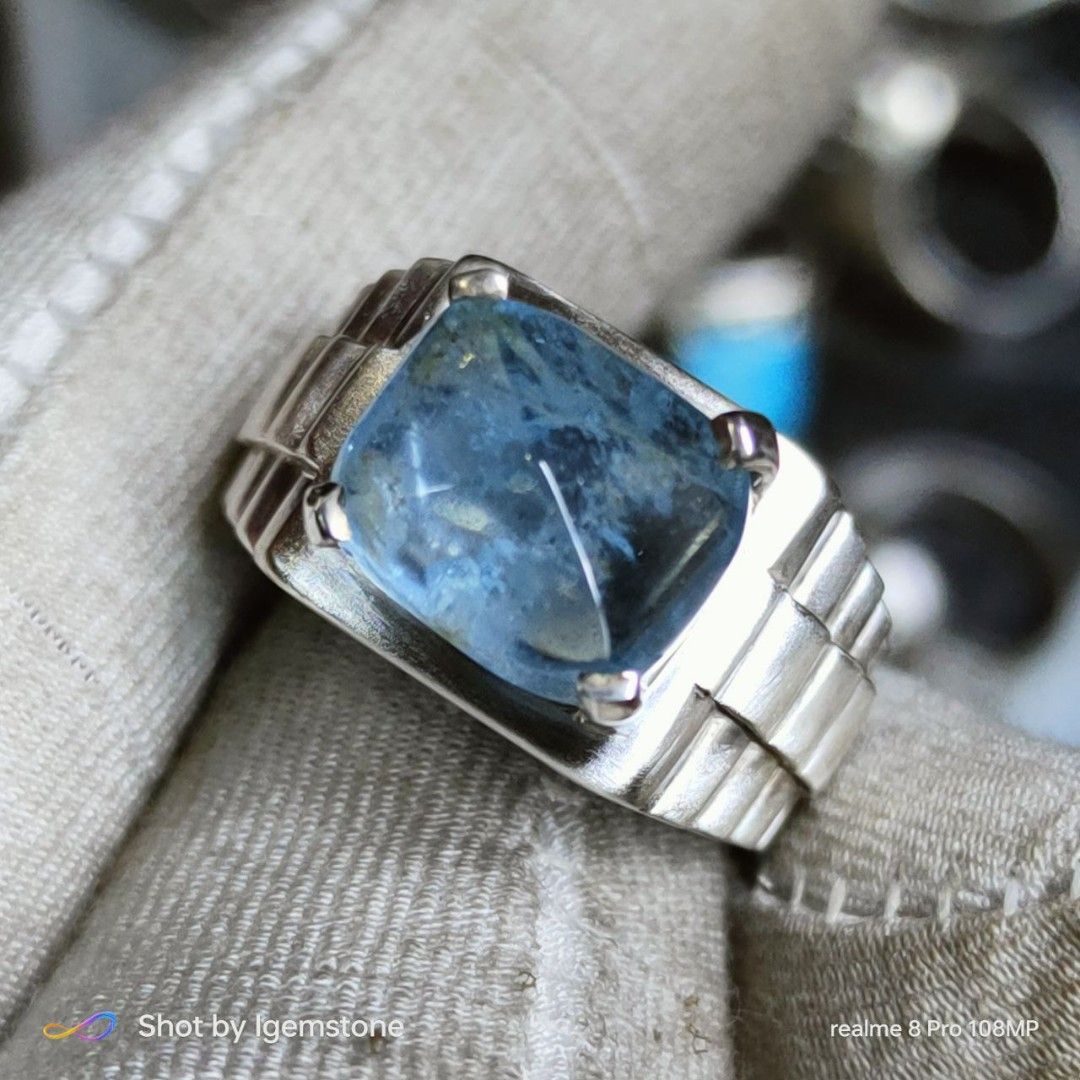 Untreated aquamarine ring new arrivals