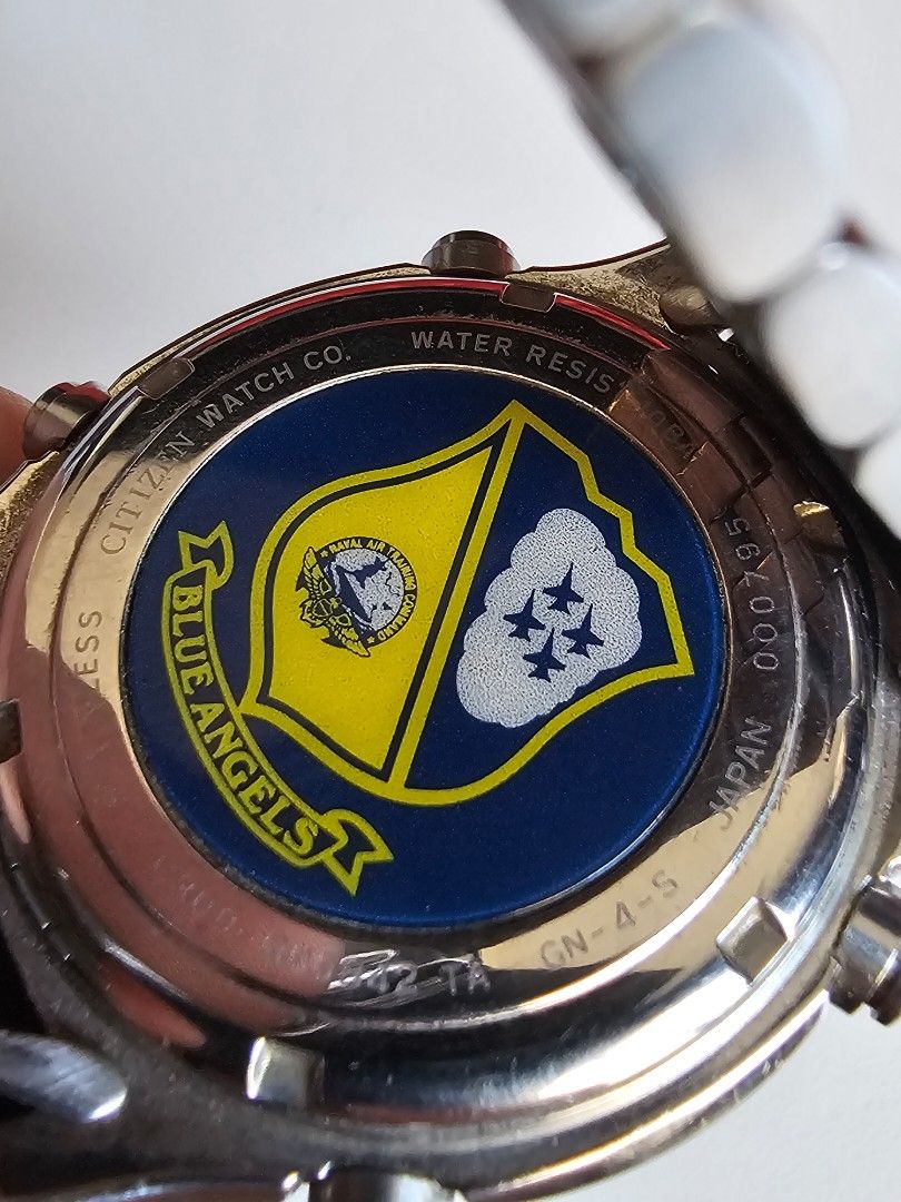 Citizen Navihawk C300 Blue Angels limited edition chronograph, 名牌, 手錶 Carousell