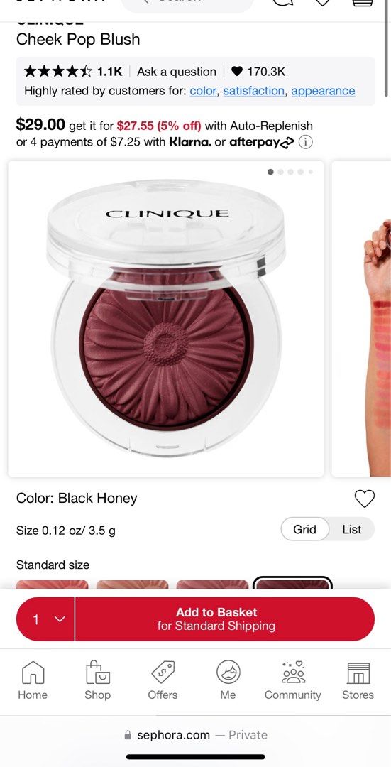 Clinique blush pop (Category: Makeup) located in Manila. Submitted by sarisaristorehk (Listing ID 1250664820, Image 1). Description: Pansy pop Black honey.