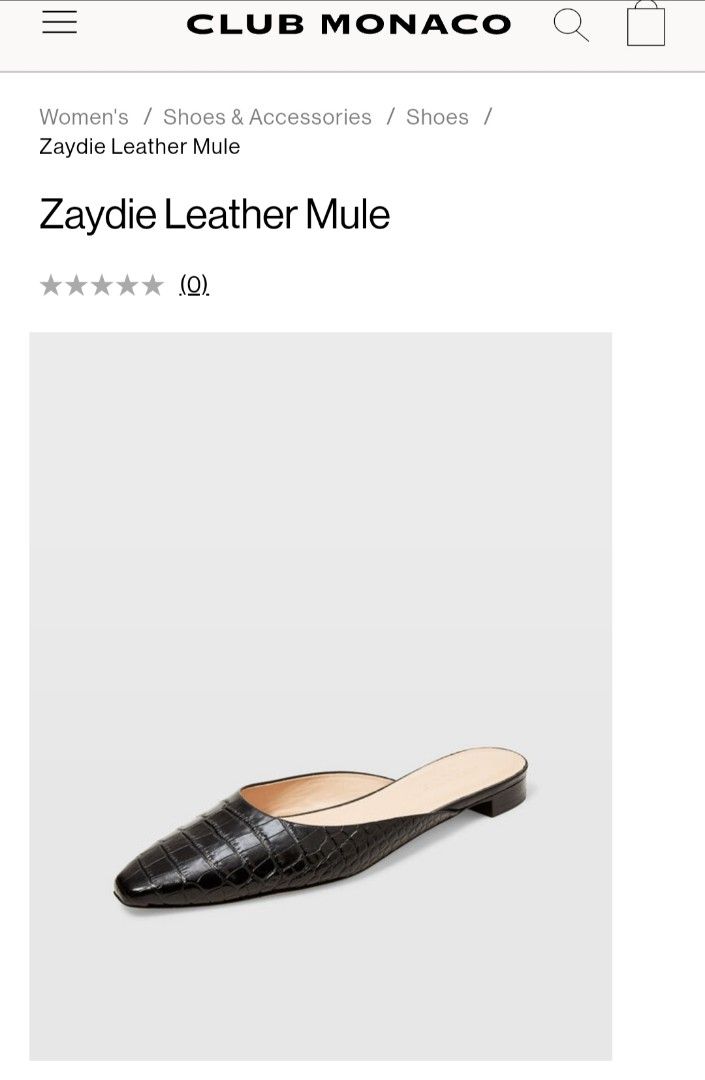 Club Monaco Zaydie Mule Women s Fashion Footwear Flats