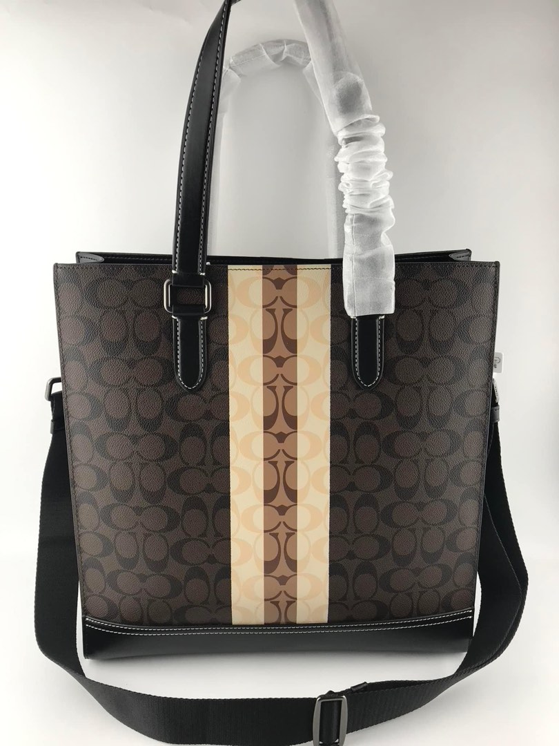Coach graham structured tote brown on Carousell