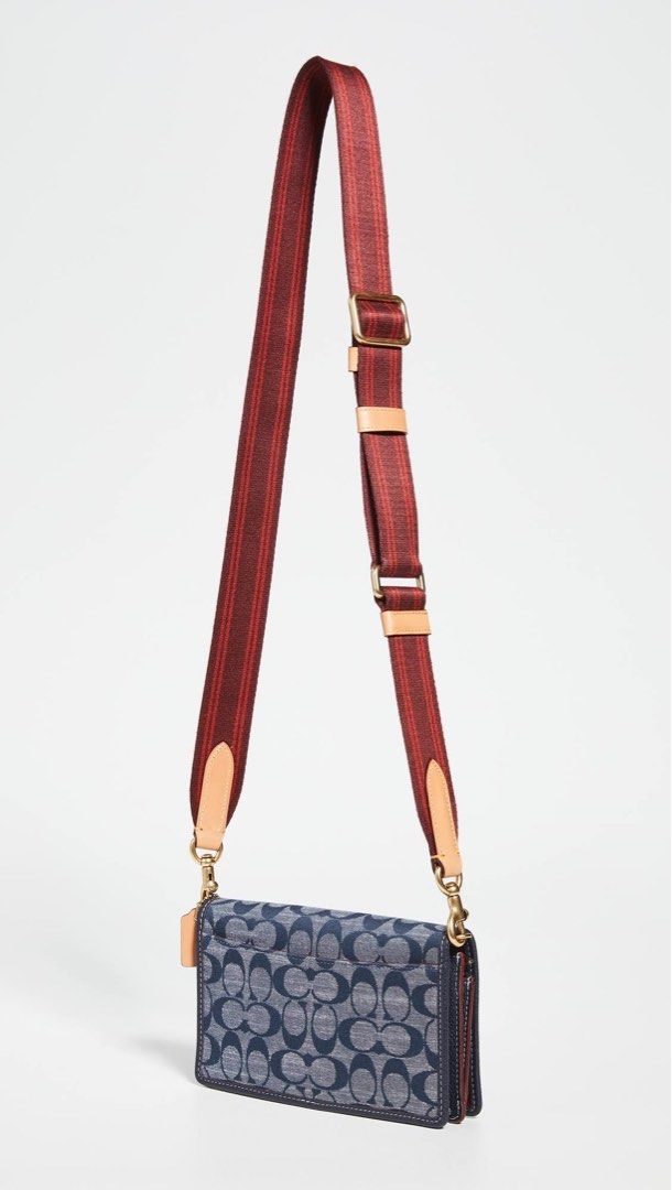 COACH Hayden Foldover Crossbody In Signature Chambray, Luxury, Bags