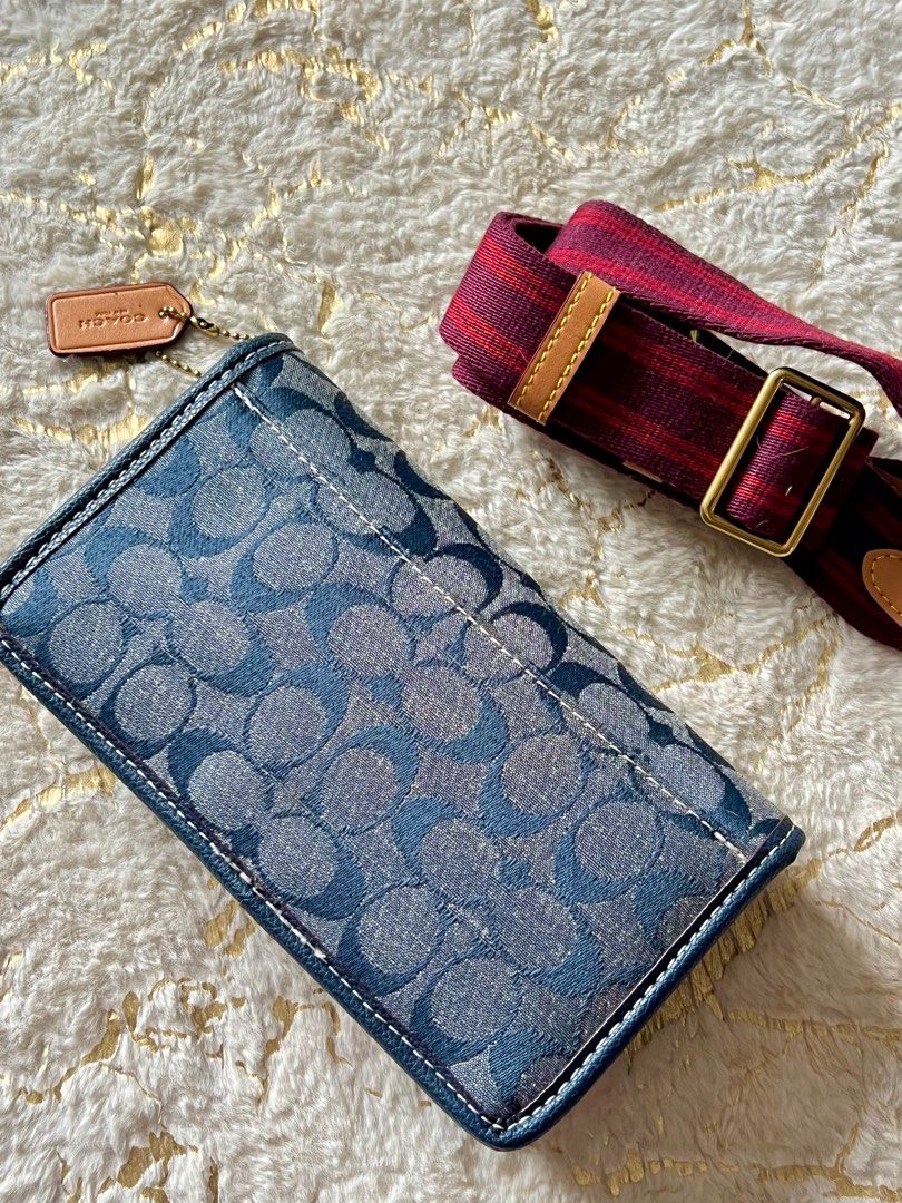 COACH Hayden Foldover Crossbody In Signature Chambray, Luxury, Bags