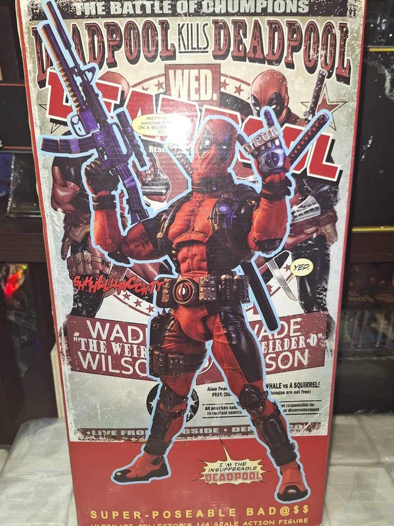 Deadpool 18” by neca (Category: Figurines & Statues) located in Mandaluyong City. Submitted by missdaintyfashion (Listing ID 1250620676, Image 2). Description: .