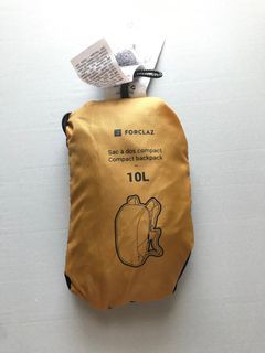 Decathlon Forclaz Travel Trekking 10L Compact Backpack Yellow