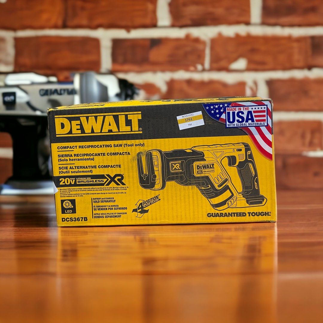 DEWALT DCS367B 20V Max XR Brushless Compact Reciprocating Saw, Furniture   Home Living, Home Improvement  Organisation, Home Improvement Tools   Accessories on Carousell