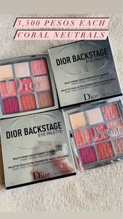 DIOR eyeshadow, Dior blush, Dior backstage foundation, Dior skin correct concealer