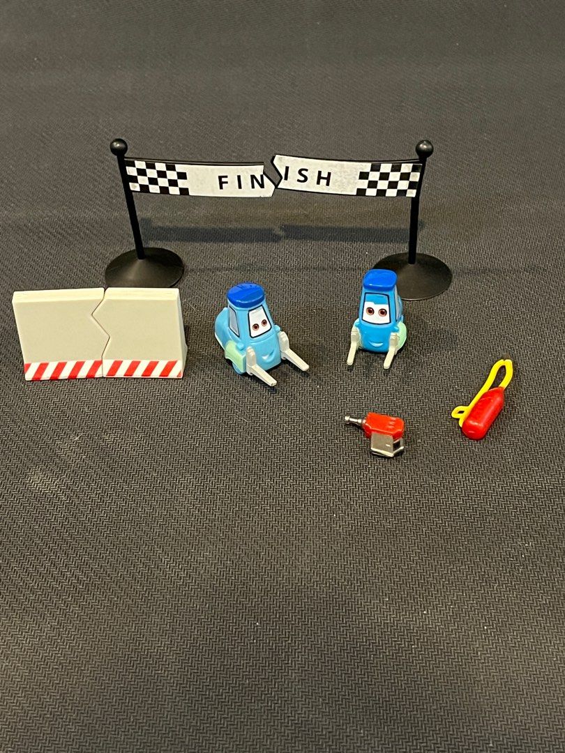 Disney Pixar Cars 11-piece set with car launcher on Carousell