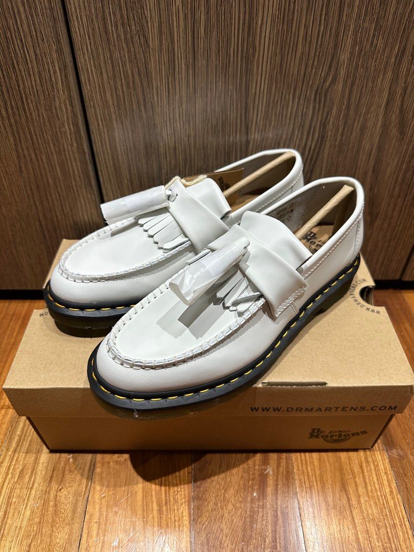 Dr. Martens Adrian Tassel Loafers White Men s Fashion Footwear