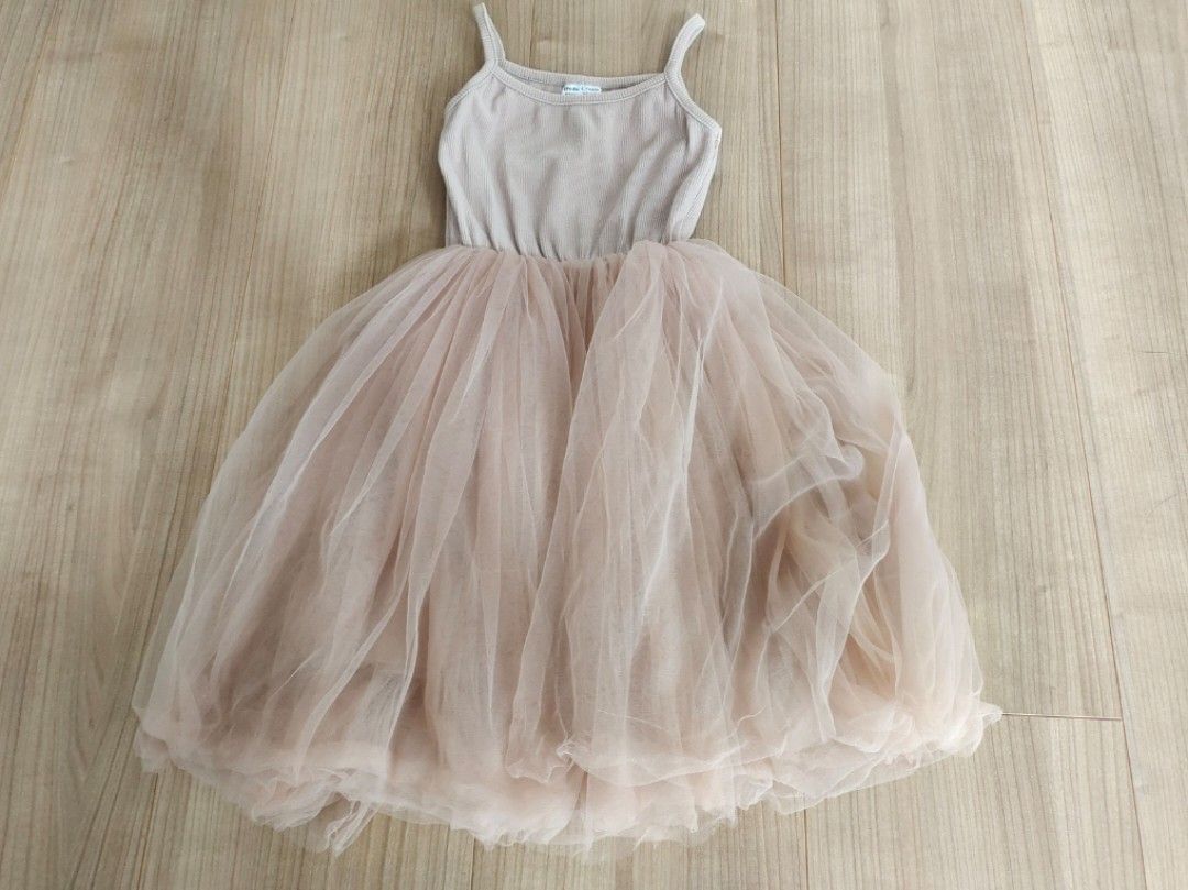 Dress Anak Dudu Cream size 36 48 ALN S D272