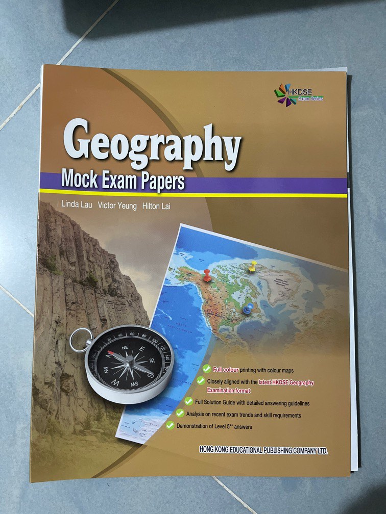 DSE Geography mock exam paper, 興趣及遊戲, 書本 & 文具, 書本及雜誌 補充練習 Carousell