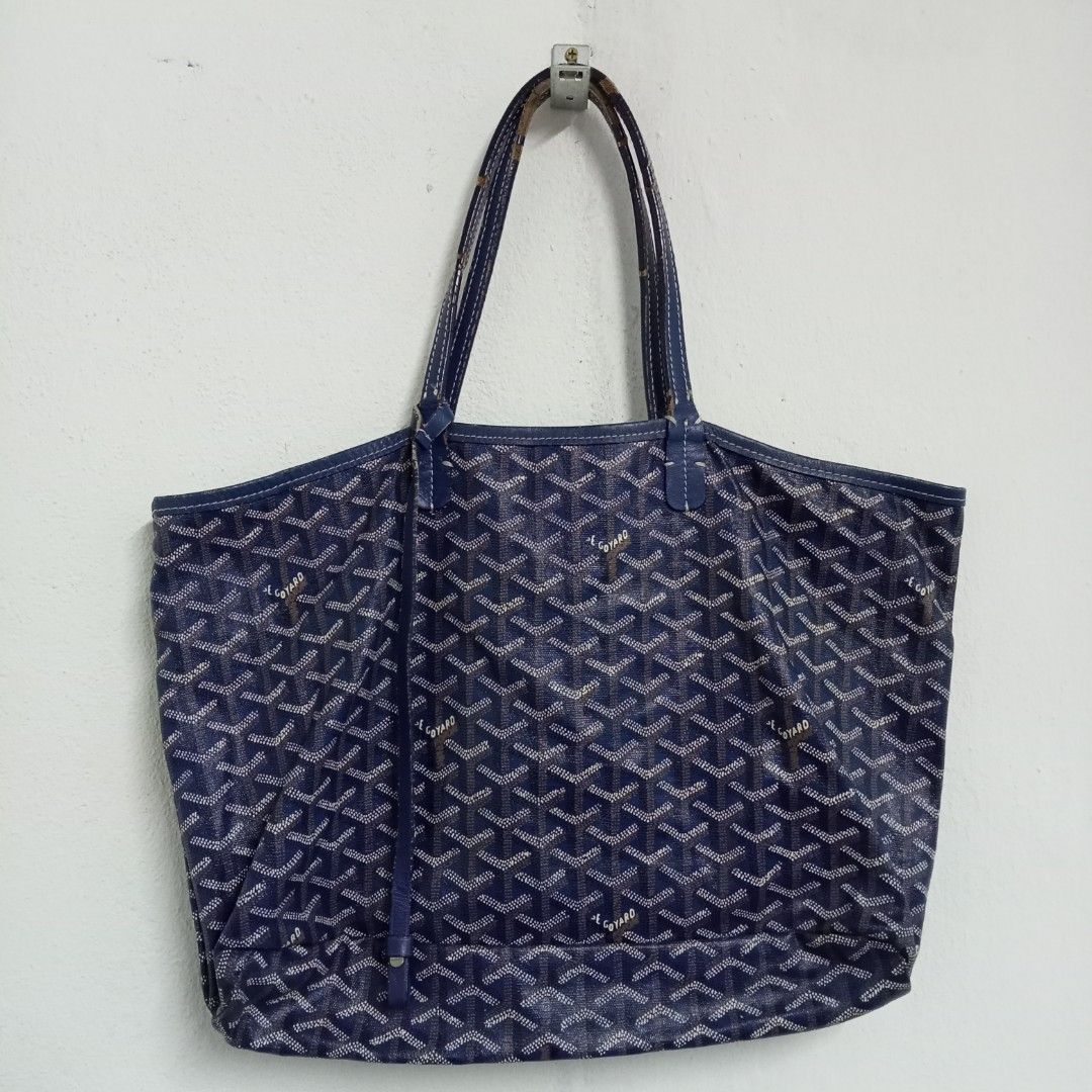 GOYARD NAVY BLUE SMALL TOTE BAG, Women's Fashion, Bags & Wallets