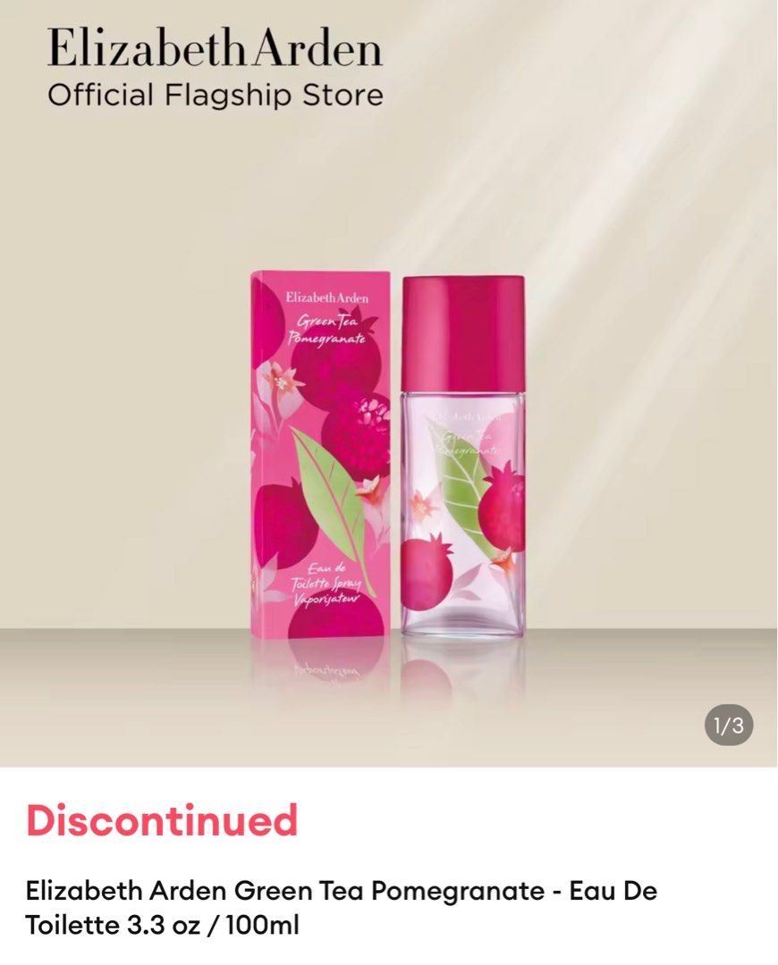 Elizabeth Arden Green Tea Pomegranate Eau De Toilette 3.3 oz