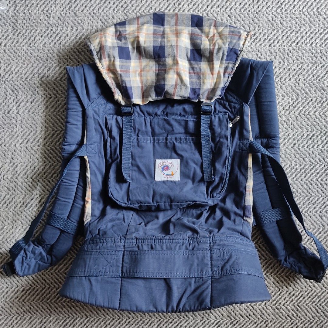Ergobaby carrier organic highland navy plaid discount