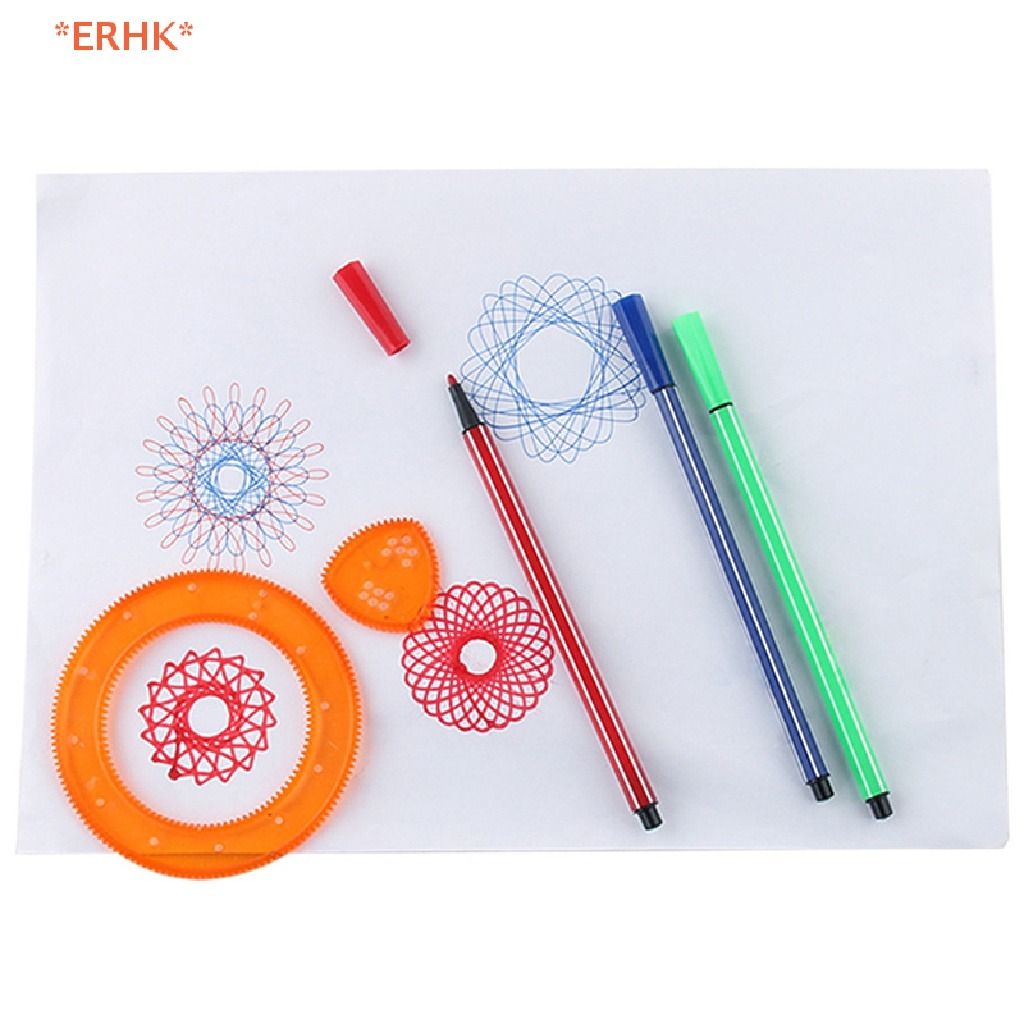 Funny Interlocking Gears Wheels Spirograph Drawing Toys Set Creative  Educational Toy for Children Painting Drawing Accessories