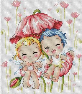 Flower Elf DIY Cross Stitch Complete Set 11ct 14ct Needlework Counted Embroidery Kit not stamped