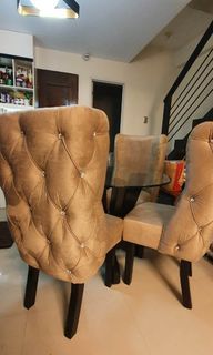Foam padded dining set/chairs