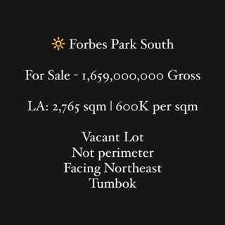 🔆Forbes Park Lot For Sale | South Forbes