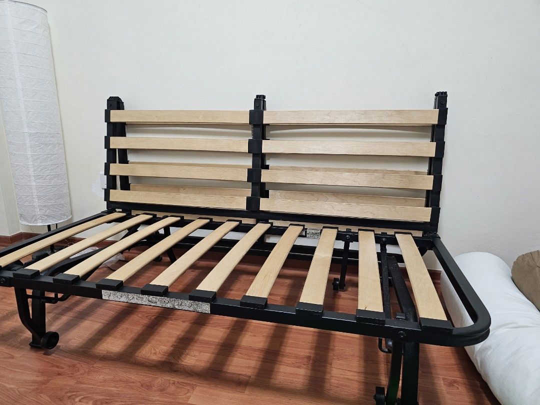 Frame For Ikea Sofa Bed. Comes With Sofa Cover. Mattress Not For Sale For  Hygiene Purposes, Furniture & Home Living, Furniture, Sofas On Carousell