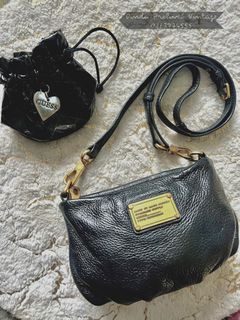 MARC BY MARC JACOBS Classic Q Percy BLACK Leather - Depop
