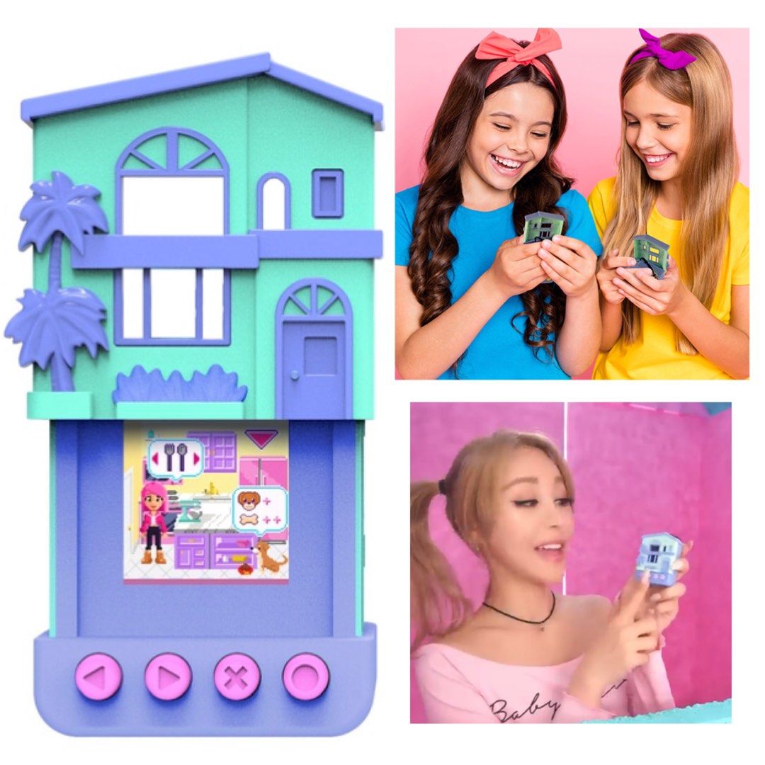 FREE Postage Pixel Stars Virtual Dreamhouse Mini Virtual Dollhouse when Polly Pocket meets Tamagochi