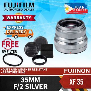 Fujifilm Fujinon XF 35mm f/2 R WR X-Mount Mirrorless Camera Lens (Silver)  | JG Superstore