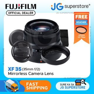Fujifilm Fujinon XF 35mm f/2 R WR X-Mount Mirrorless Camera Lens (Black) | JG Superstore