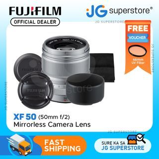 Fujifilm Fujinon XF 50mm f/2 R WR X-Mount Mirrorless Camera Lens (Silver)  | JG Superstore
