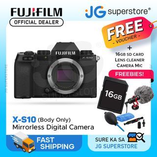 Fujifilm X-S10 Mirrorless Camera Body Black   | JG Superstore