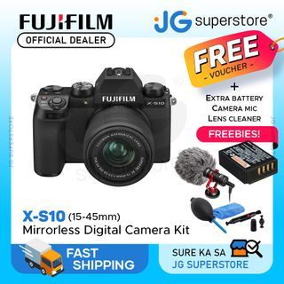 Fujifilm X-S10 Mirrorless Digital Camera XC 15-45 MM Lens Kit   JG Superstore
