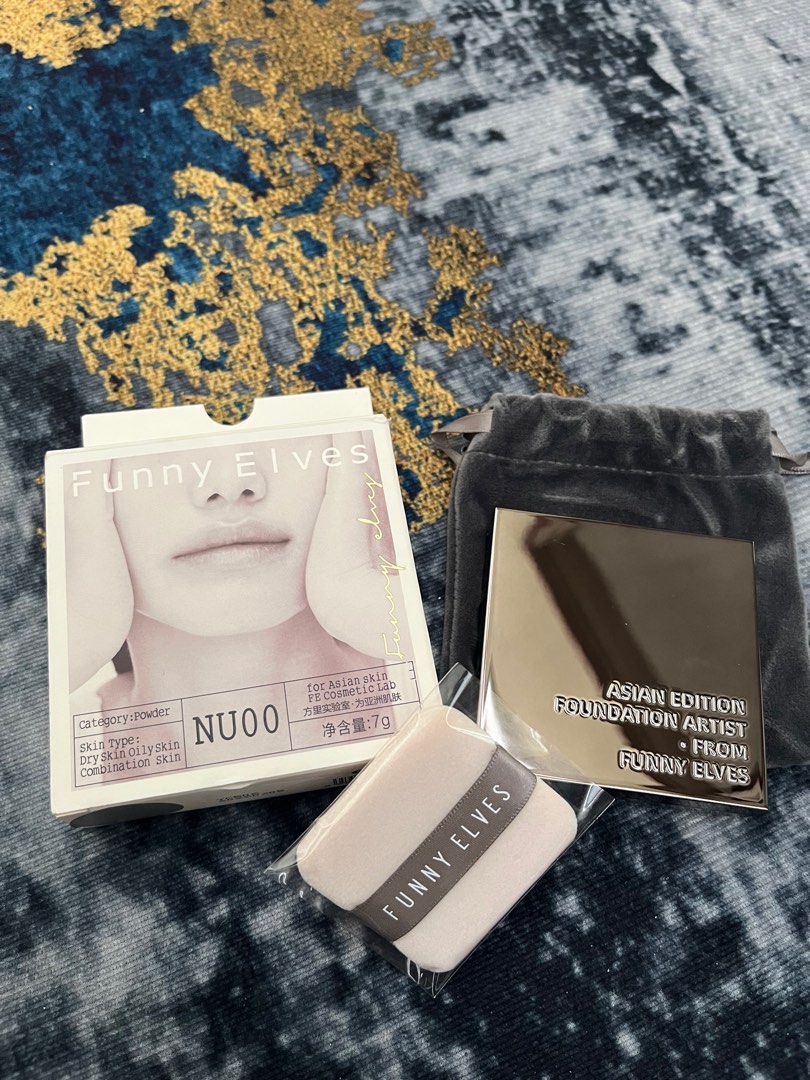 Funny Elves compact powder NU00, Beauty & Personal Care, Face, Makeup